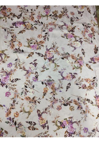 FLORES Satin seta 100% cm. 140 - Azienda Tessile Romana